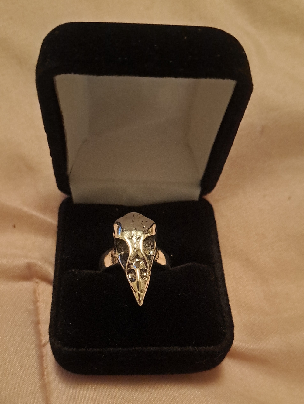 Silver Bird Skull Ring - Women Jewelry